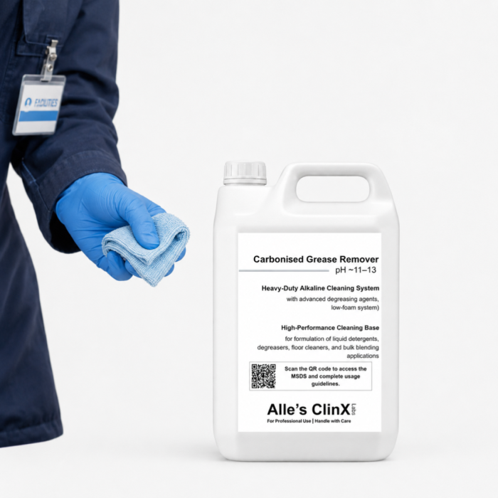 Alle’s ClinX Carbonised Grease Remover product packaging