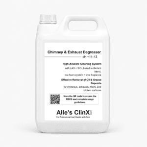 Alle’s ClinX Chimney Exhaust Heavy Duty Degreaser product packaging