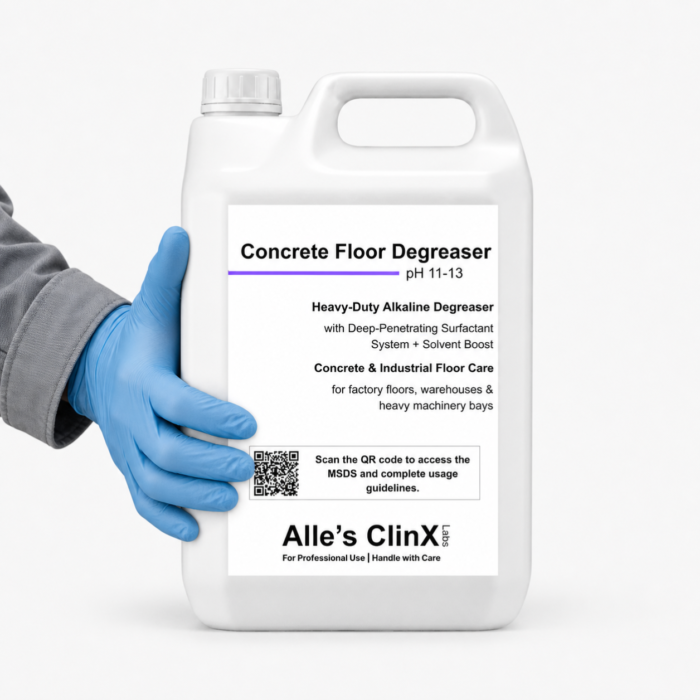 alles-clinx-concrete-floor-degreaser-4k Concrete Floor Degreaser - Heavy-Duty Alkaline