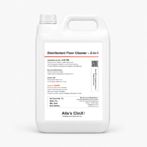 Alle’s ClinX Disinfectant Floor Cleaner 2 In 1 5L product packaging