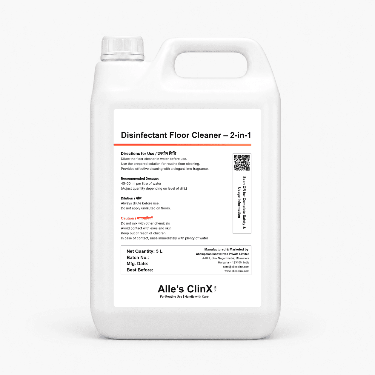 Disinfectant Floor Cleaner - 2-in-1
