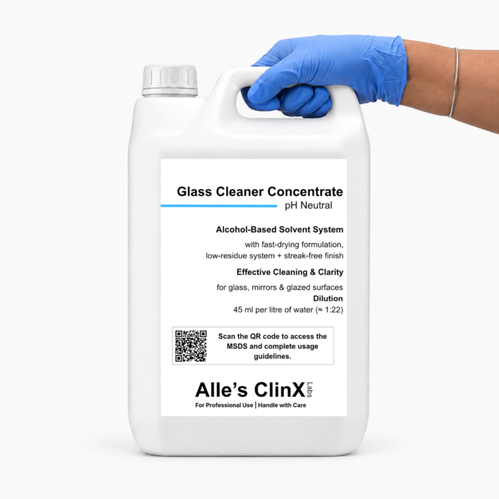 Alle’s ClinX Glass Cleaner Concentrate product packaging