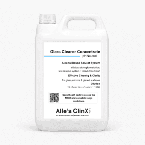 Alle’s ClinX Glass Cleaner Concentrate Streak Free product packaging