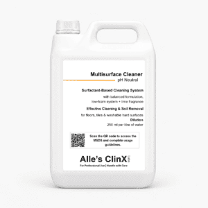 Alle’s ClinX Multisurface Cleaner pHneutral product packaging