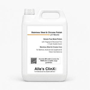 Alle’s ClinX Stainless Steel Chrome Polish product packaging