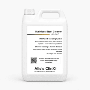 Alle’s ClinX Stainless Steel Cleaner Tarnish Remover product packaging
