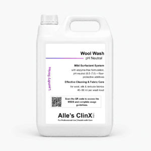 Alle’s ClinX Wool Wash pHneutral Delicate Fabric Cleaner product packaging